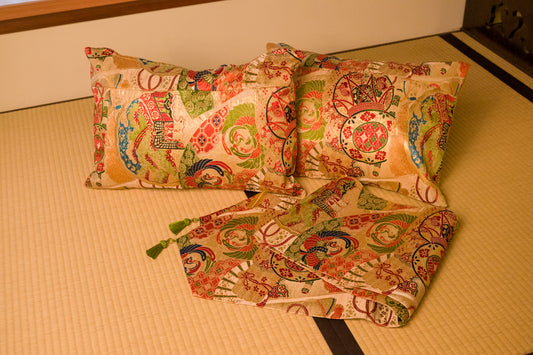 3piece set:Bed throw & cushion cover40*60-Hohoh