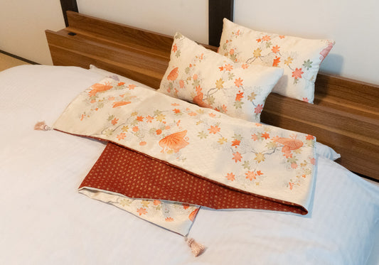 3piece set : Bed throw&Cushion cover 30cm×50cm - Spring